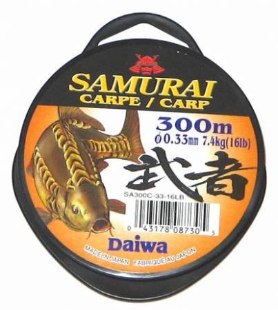 Леска монофильная Daiwa Samurai Carp SA-300C 300м 0,33мм