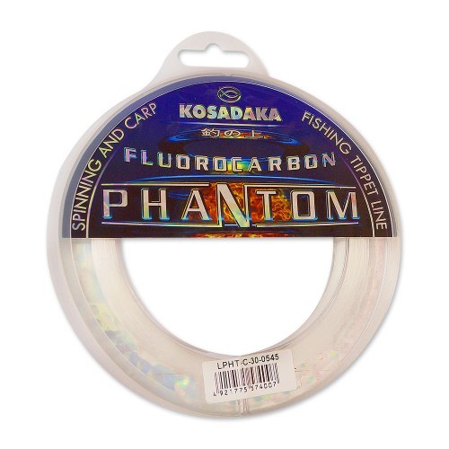 Леска флюорокарбоновая Kosadaka Phantom Spinning/Carp 125м 0,252мм